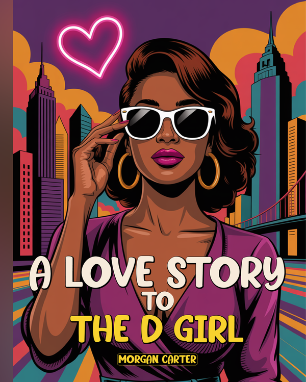 A Love Story to the D Girl Coloring Book – Black Baddie Vibes, Detroit Love, 25 Pages of City Pride